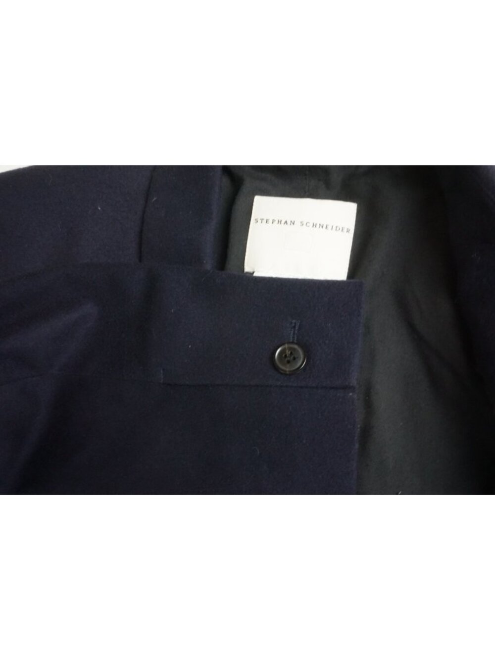 Stephan Schneider Navy Blue Cashmere Blend Sport Coat Jacket Sz 5